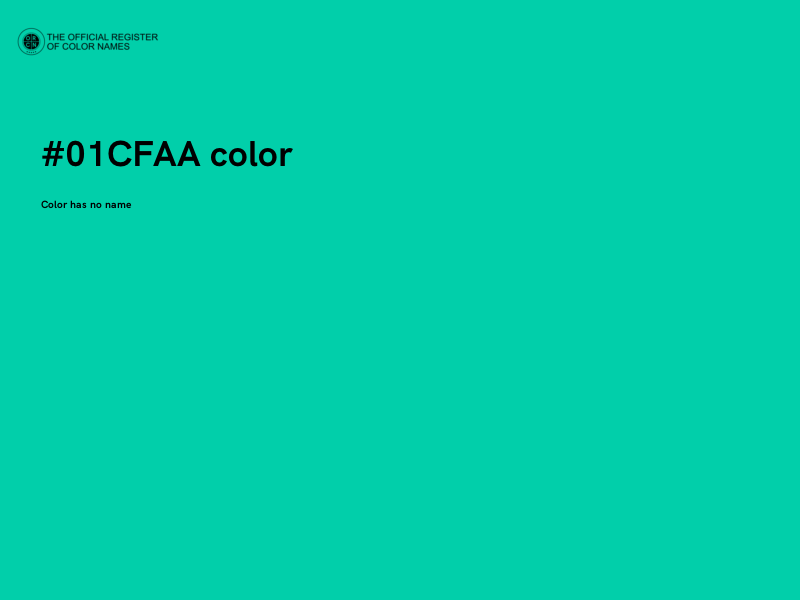 #01CFAA color image