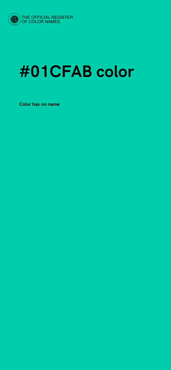 #01CFAB color image