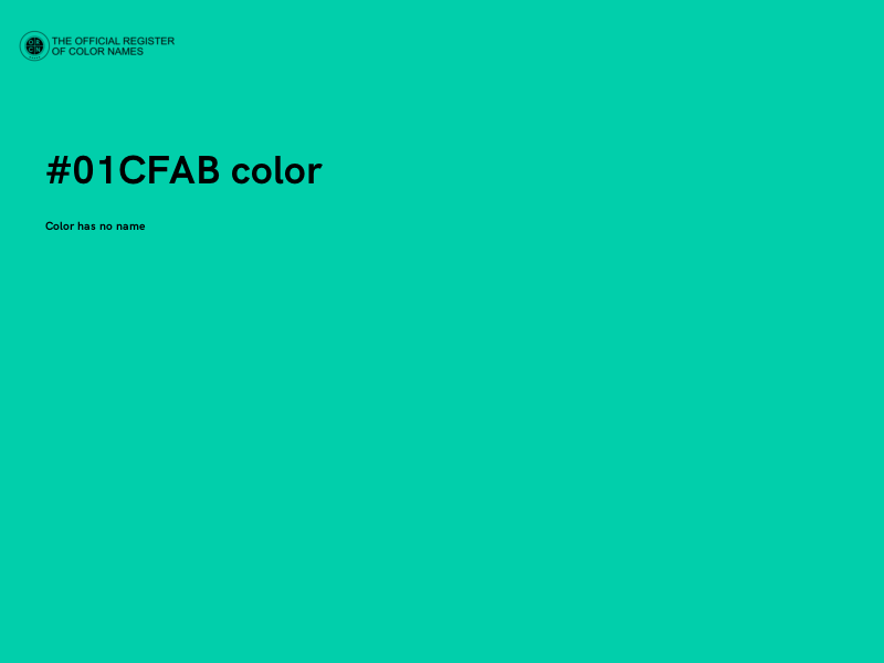 #01CFAB color image