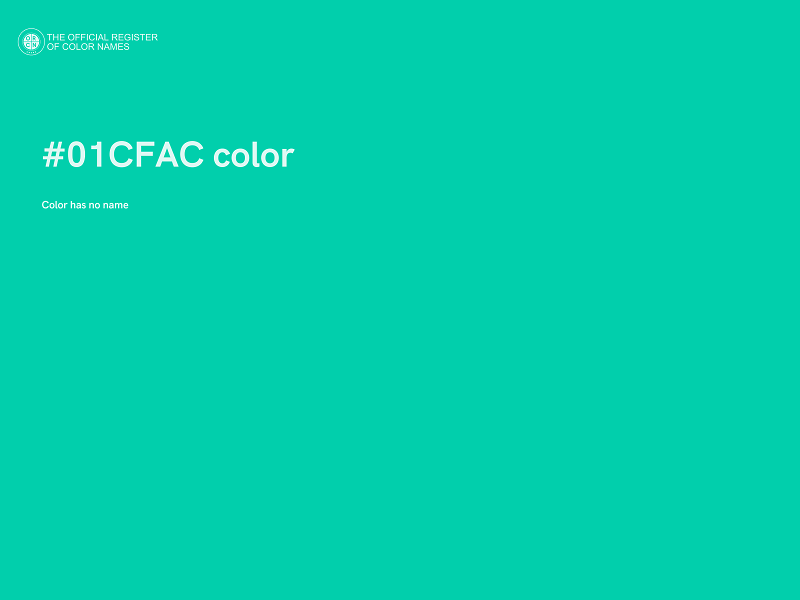 #01CFAC color image