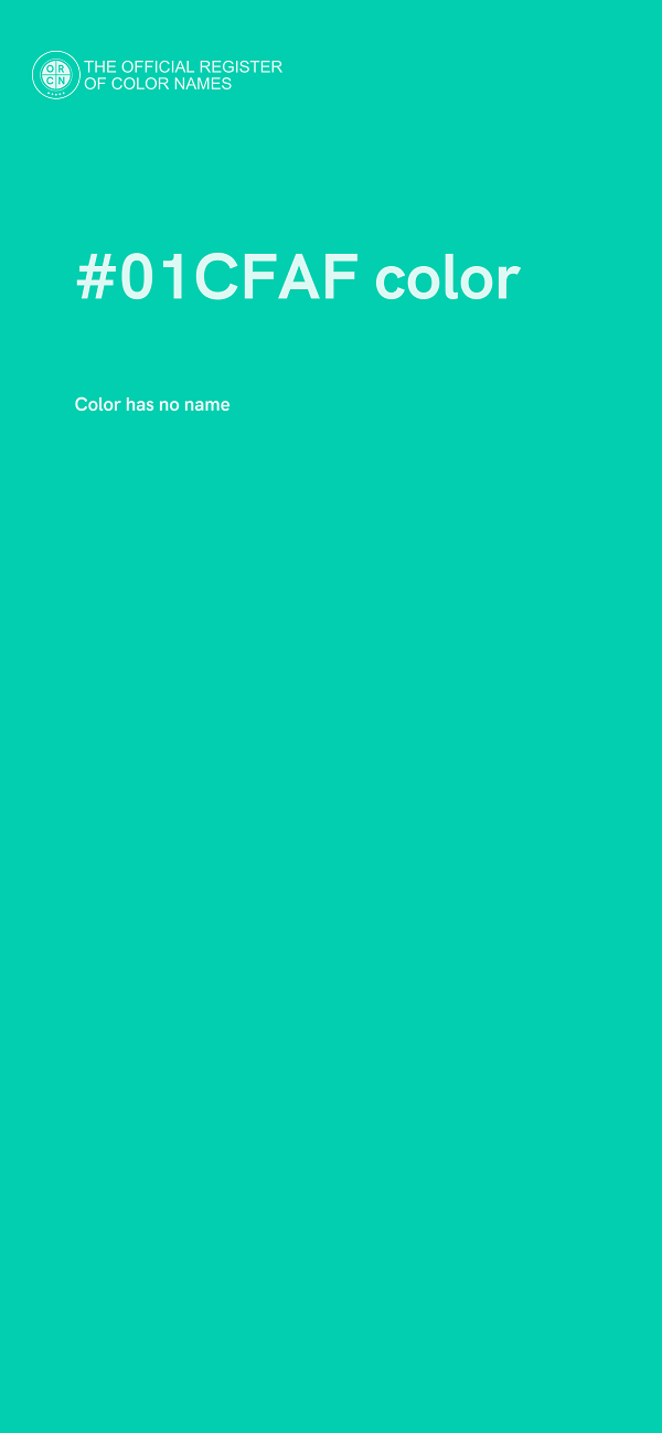 #01CFAF color image