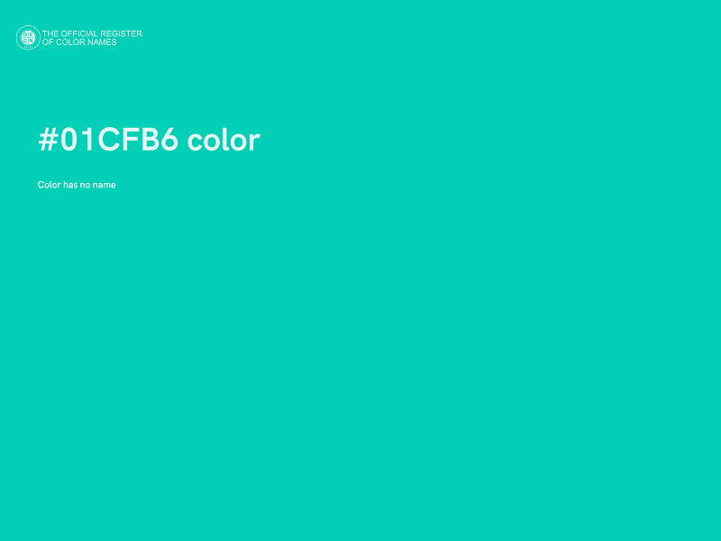 #01CFB6 color image