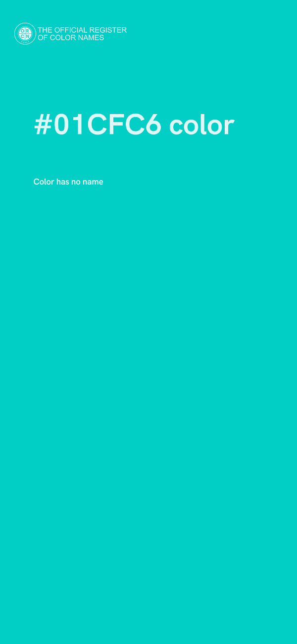 #01CFC6 color image