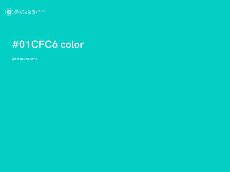 #01CFC6 color image