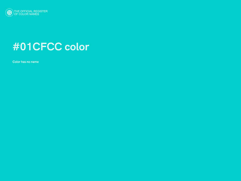 #01CFCC color image