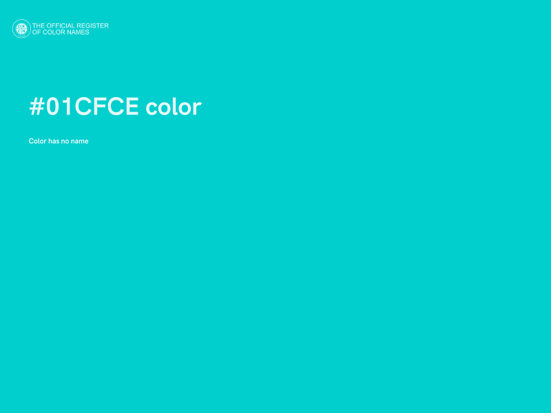 #01CFCE color image