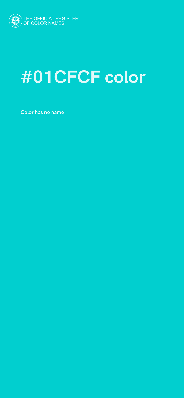 #01CFCF color image
