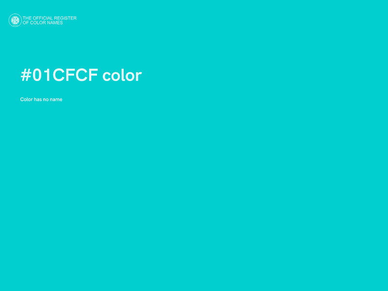 #01CFCF color image