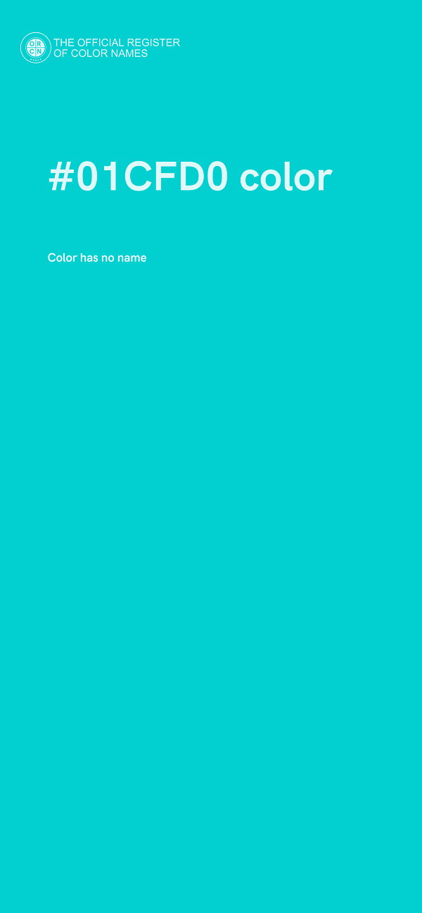 #01CFD0 color image