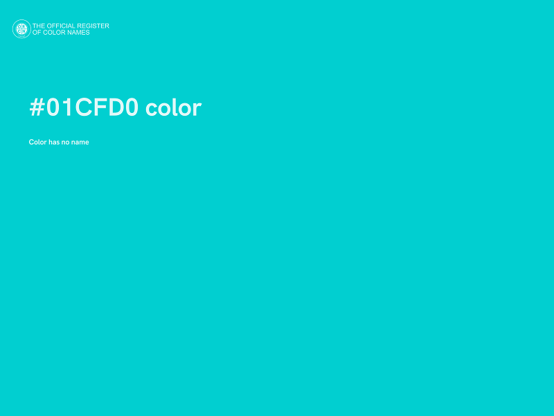 #01CFD0 color image