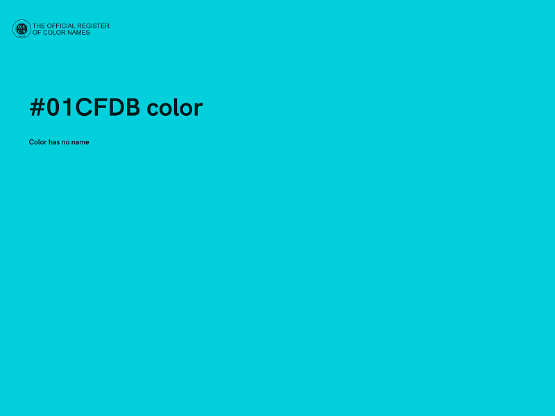 #01CFDB color image