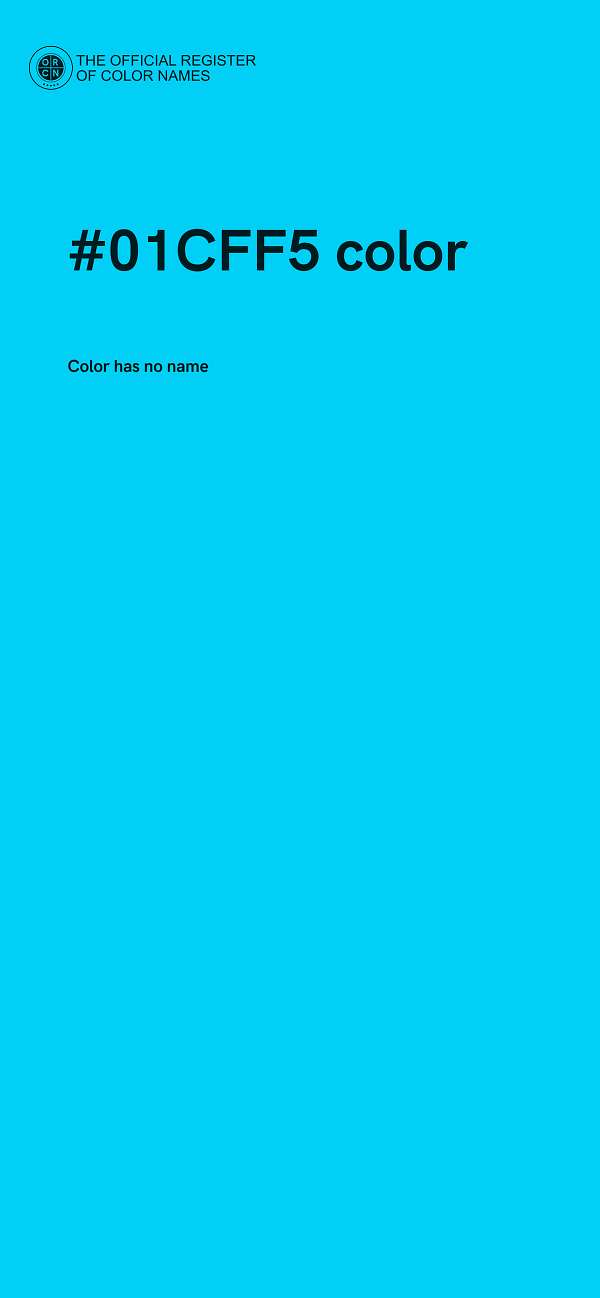 #01CFF5 color image