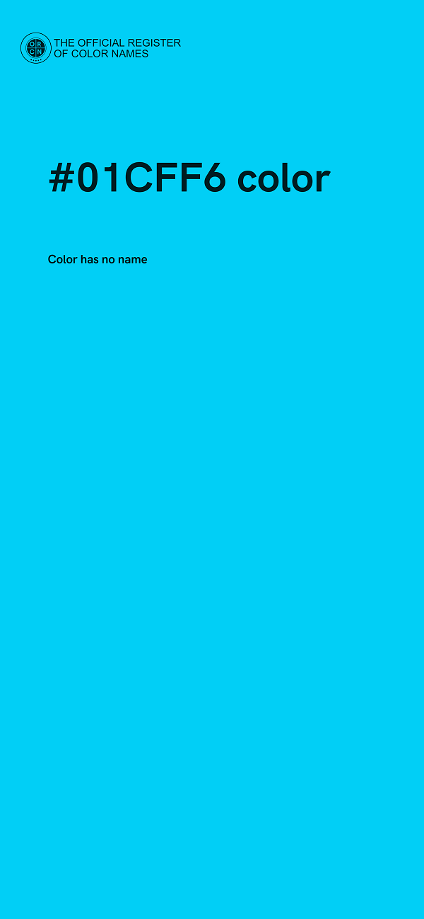 #01CFF6 color image