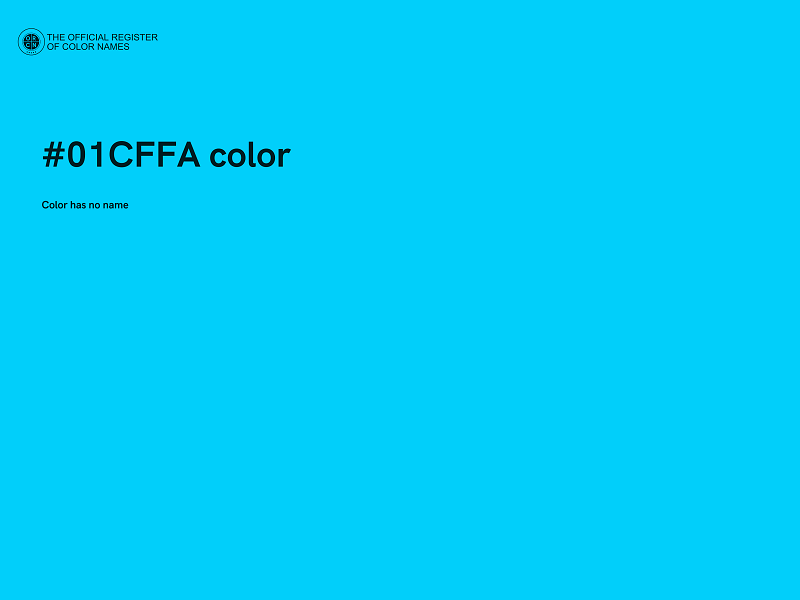 #01CFFA color image