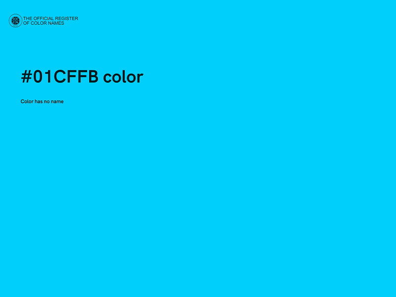 #01CFFB color image