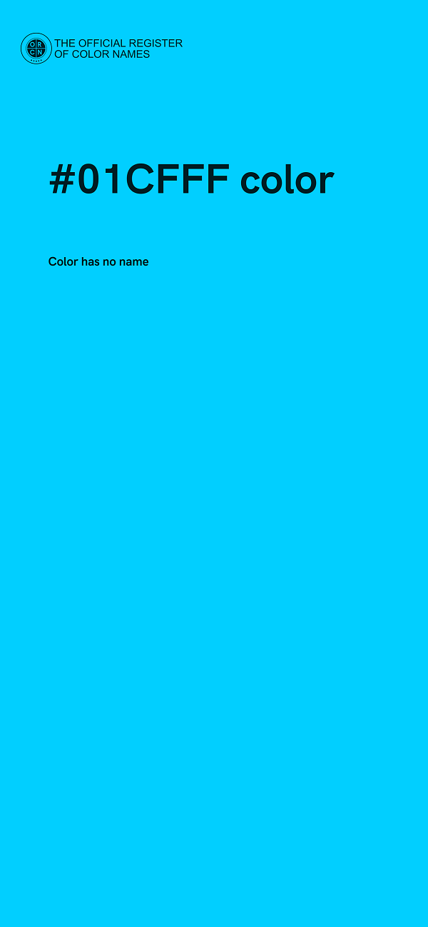#01CFFF color image