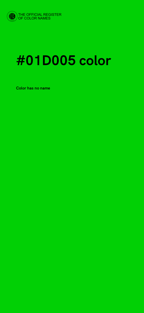 #01D005 color image
