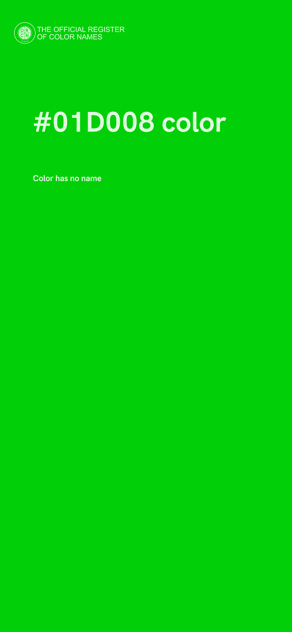 #01D008 color image