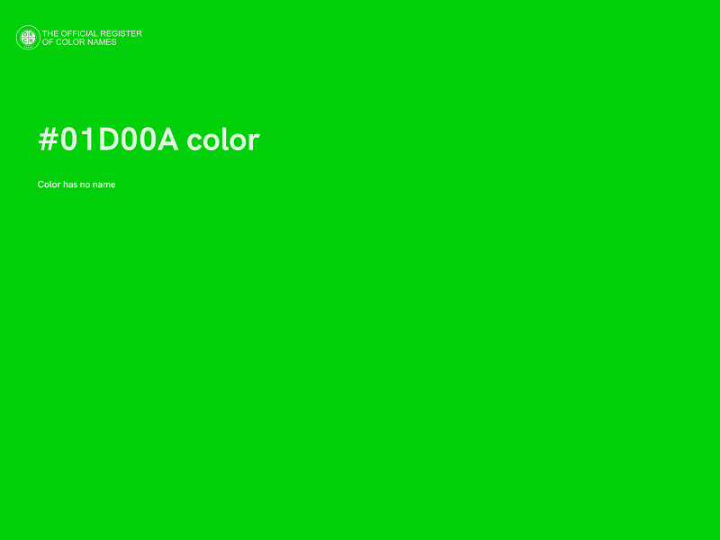 #01D00A color image