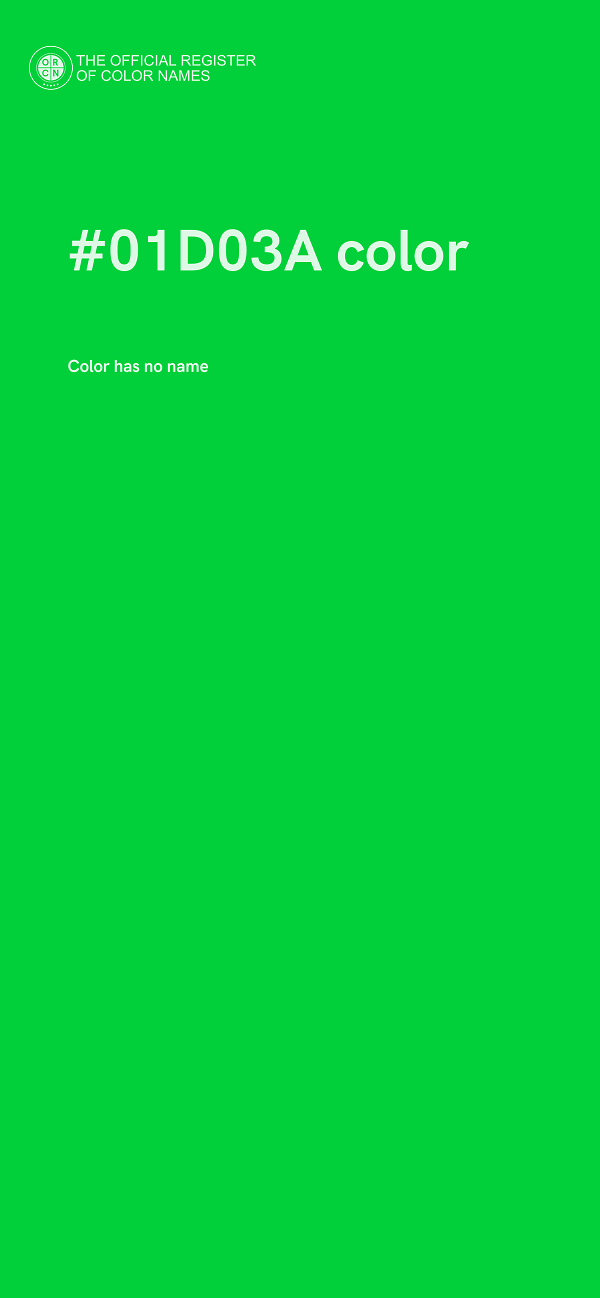 #01D03A color image