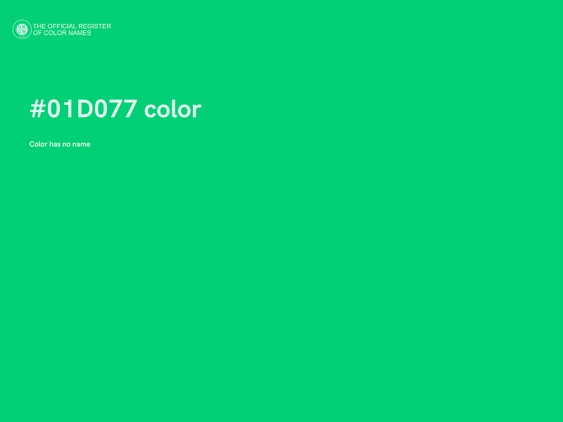 #01D077 color image