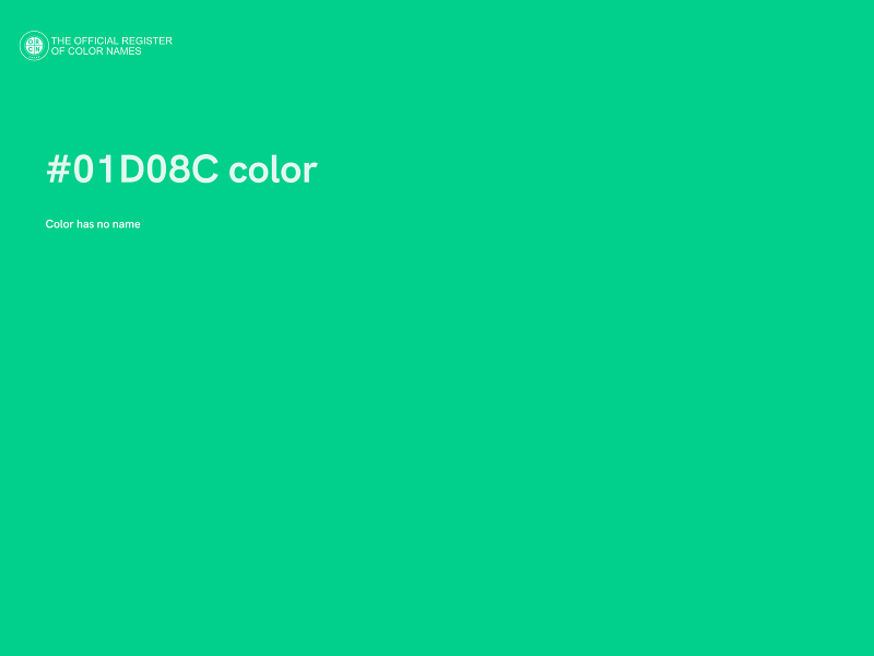 #01D08C color image