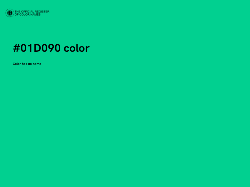 #01D090 color image