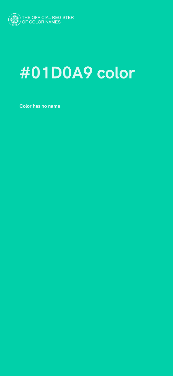 #01D0A9 color image