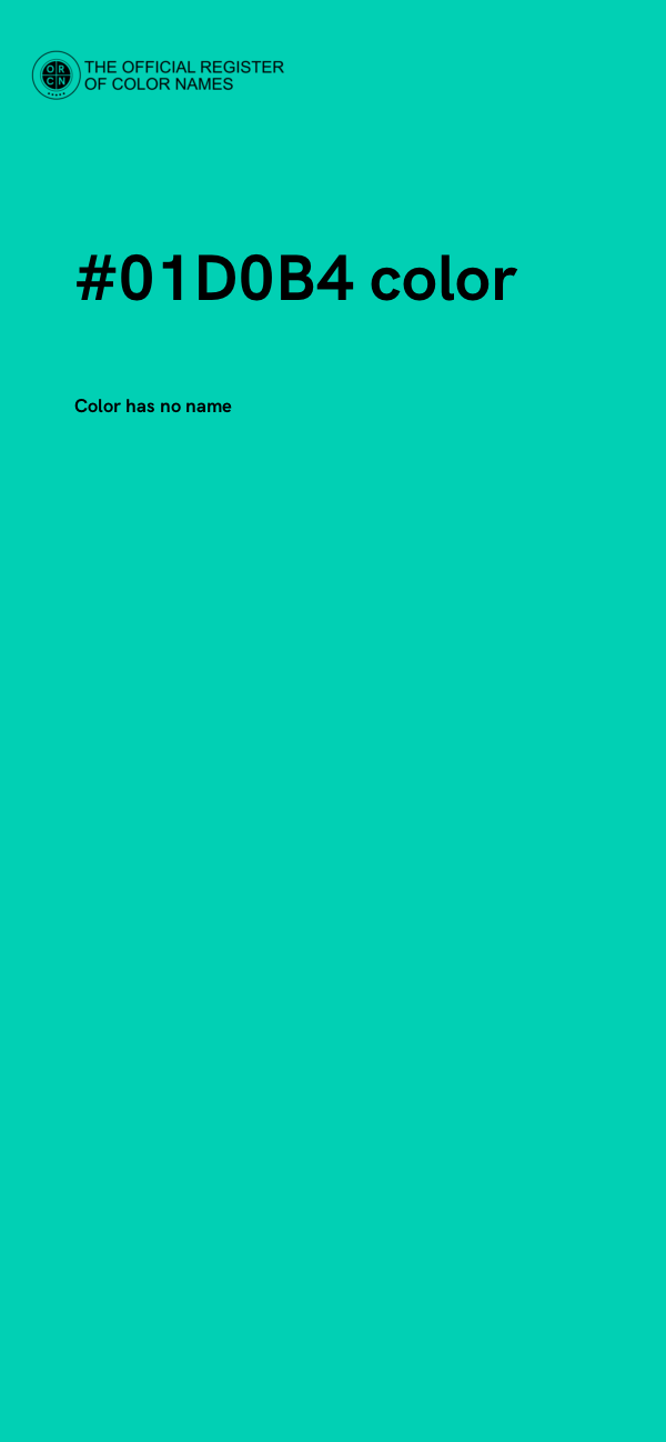 #01D0B4 color image
