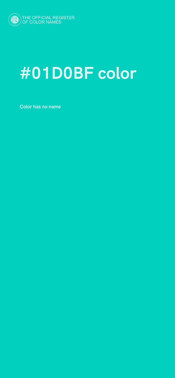 #01D0BF color image