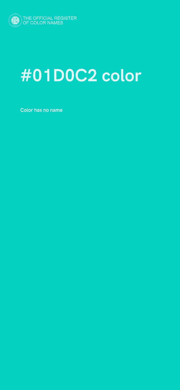 #01D0C2 color image