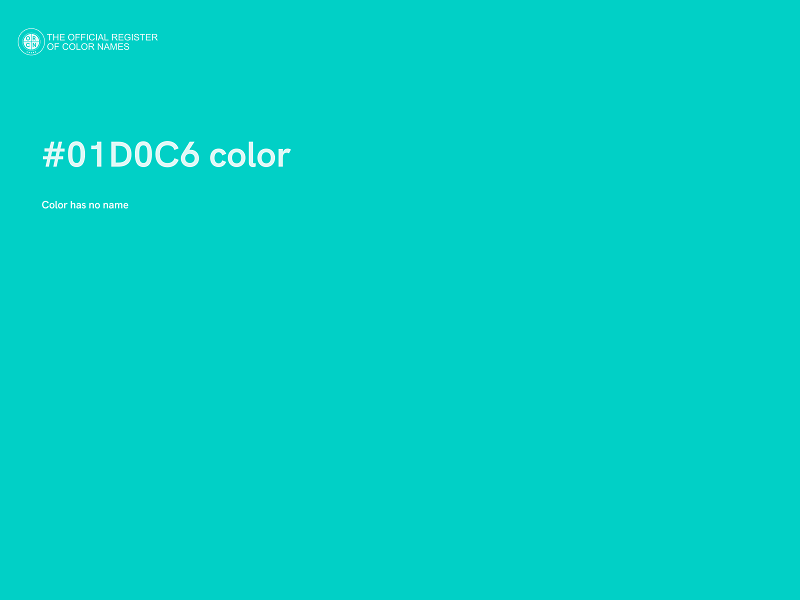 #01D0C6 color image