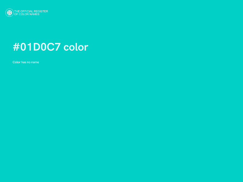 #01D0C7 color image