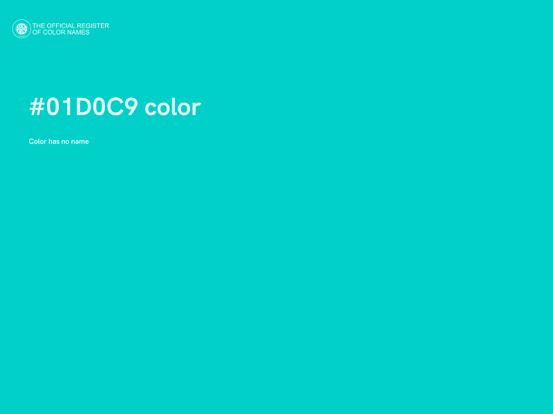 #01D0C9 color image