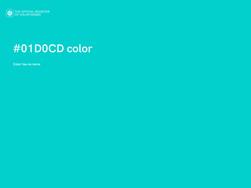 #01D0CD color image