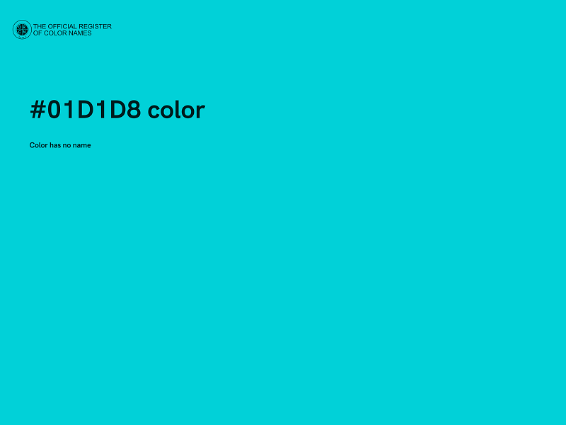 #01D1D8 color image