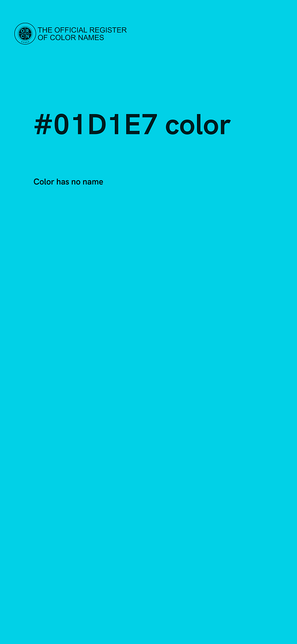 #01D1E7 color image