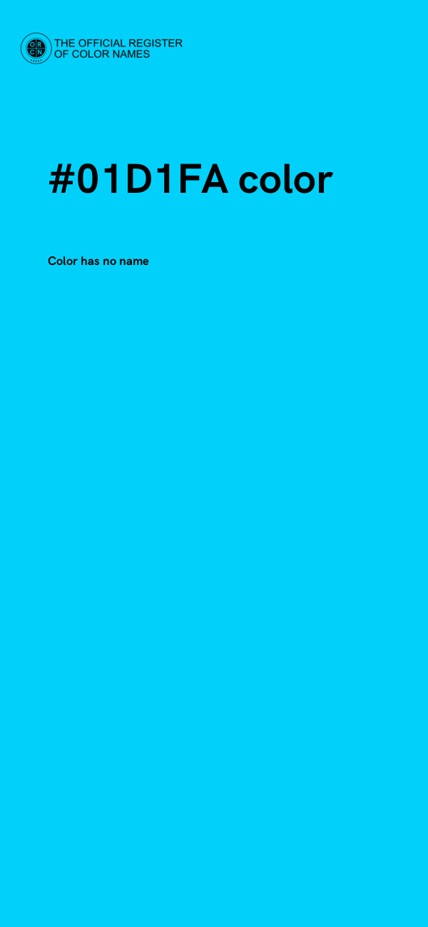 #01D1FA color image