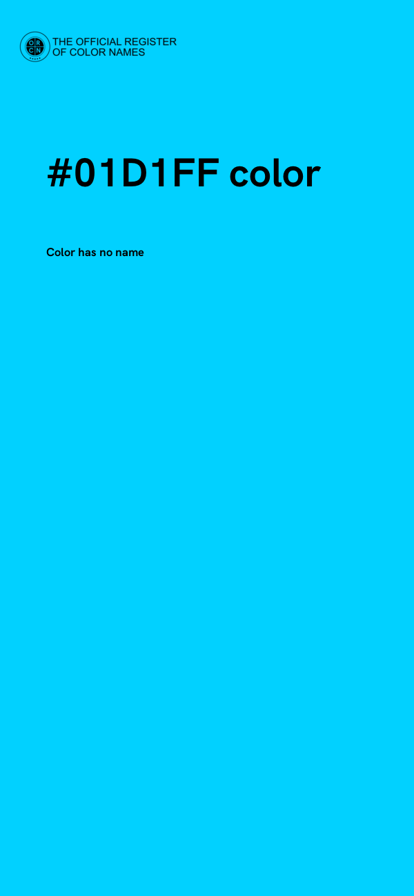 #01D1FF color image