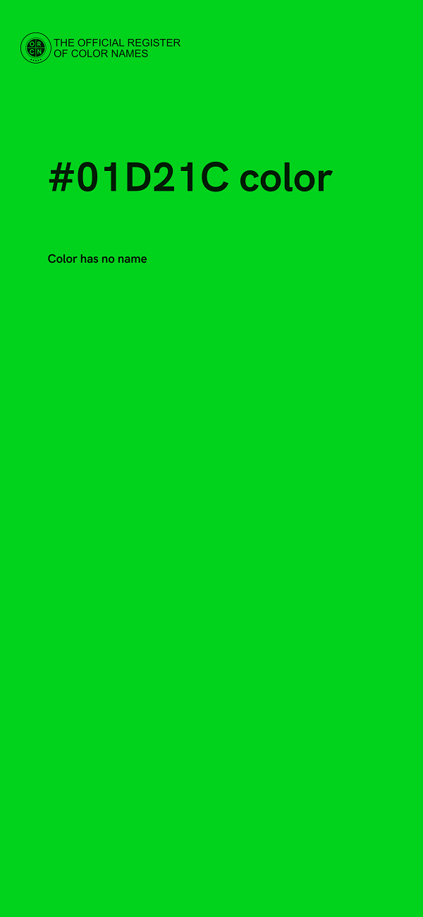 #01D21C color image
