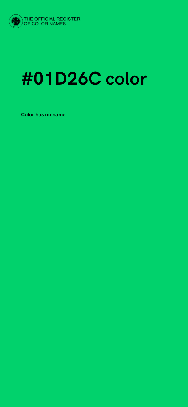 #01D26C color image