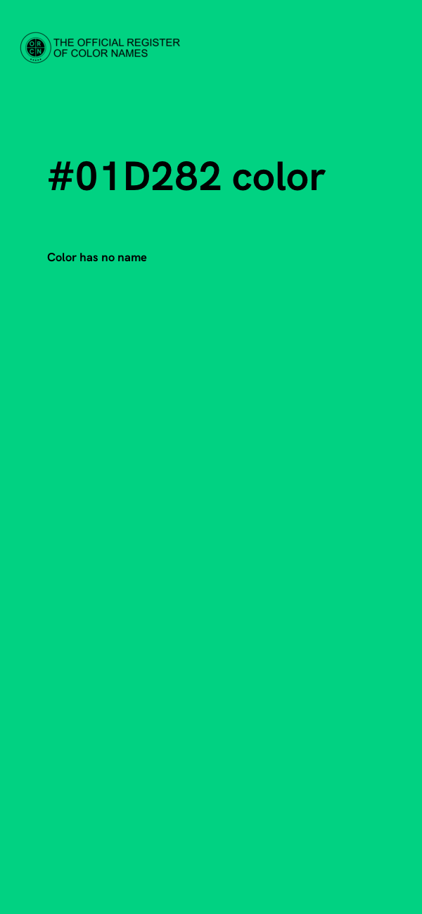 #01D282 color image