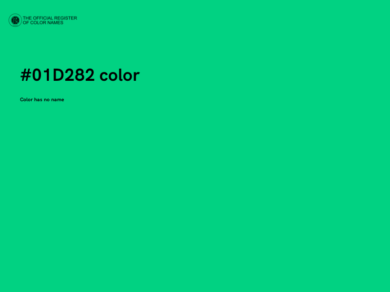 #01D282 color image