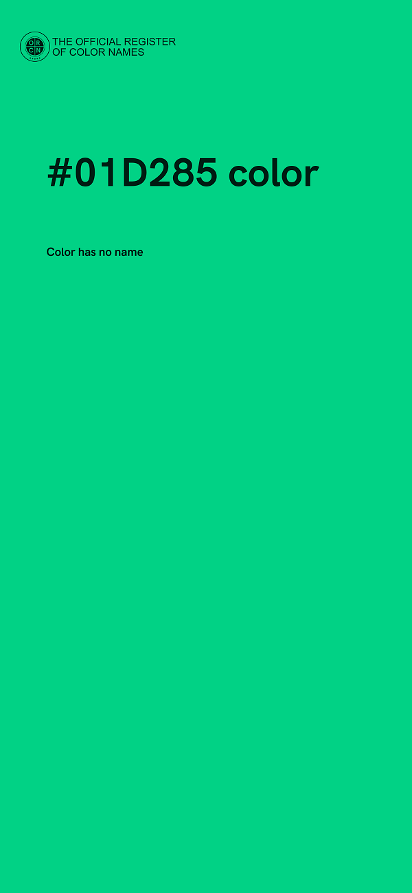 #01D285 color image