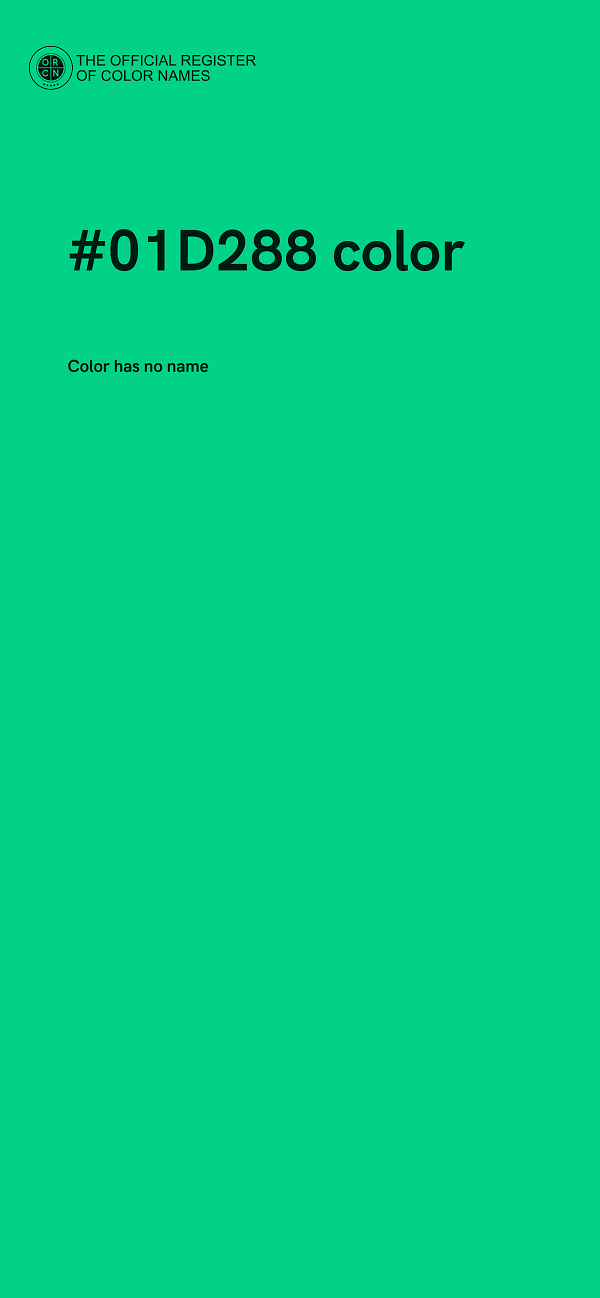 #01D288 color image