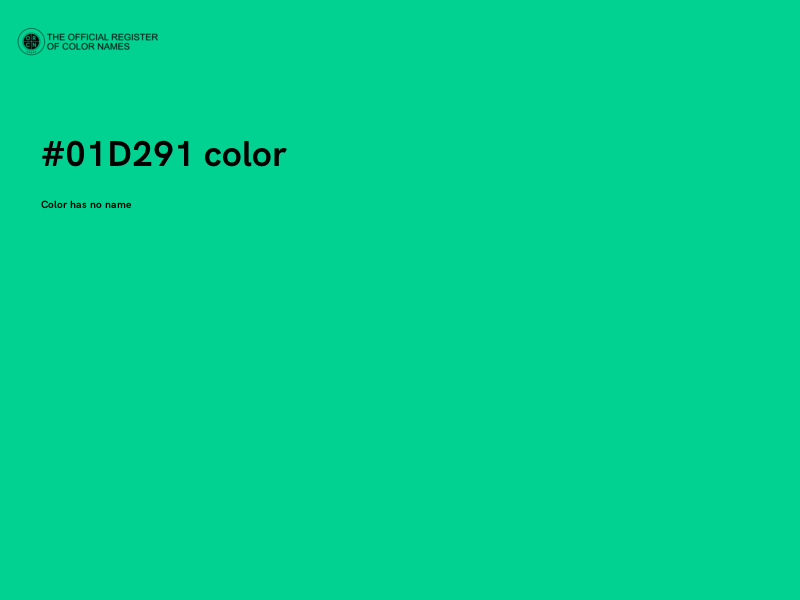 #01D291 color image