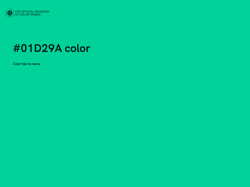 #01D29A color image