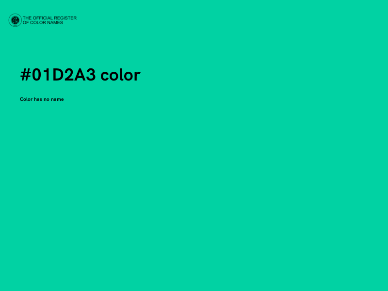 #01D2A3 color image