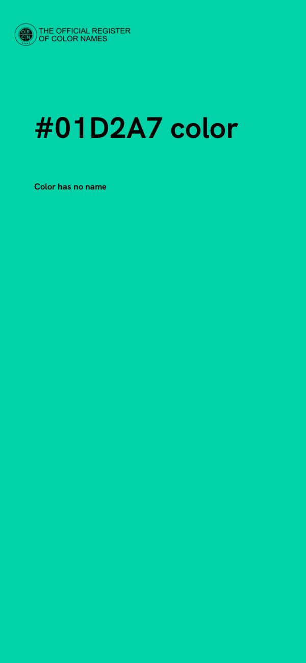 #01D2A7 color image