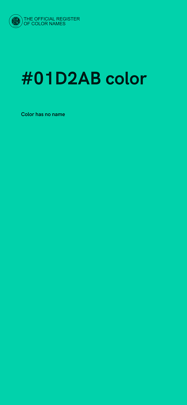 #01D2AB color image
